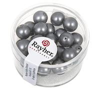 Rayher 14448568 - Cuentas de Cera de Vidrio renacentista, 8 mm, dosis 25