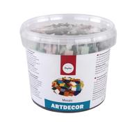 Rayher 1453013 - Azulejos para hacer mosaicos de 1 cm. 1300 piezas / 1 kg. Sobre madera, vidrio, metal, cerámica, etc.