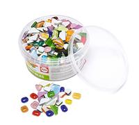 Rayher 14796999 Piedras de Cristal de Colores para Mosaico, poligonales, 500 g, Aprox. 515 teselas