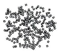 Rayher 16052576 - Cuentas de plástico (5 x 5 mm), color negro