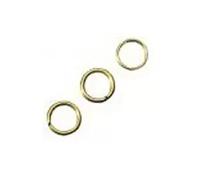 Rayher 2224506 - Anillos (7 mm de diámetro, 1 mm, 25 Unidades), Color Dorado