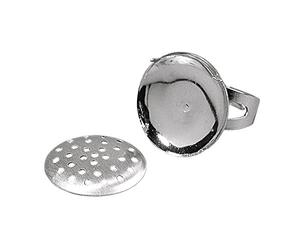 Rayher 2228521 Dedos Anillo M. Colador, 20 mm Ã ¸, BTL SB, Platino