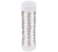 Rayher 2405522 Alambre para bisutería y Manualidades, Grosor 0,3 mm, Longitud 50 m, Plateado