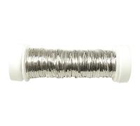 Rayher 2406022 - Alambre brillante plano, 1 mm de diámetro, 1 bobina de 20 m