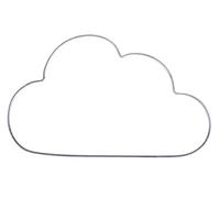 Rayher 24125000 Nube de alambre plateado, 30x17,5 cm, Nube de decoración