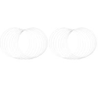 Rayher 25214102-Anillos revestidos, 25 cm de diámetro, Caja, Color Blanco, Metal, 10 Unidad (Paquete de 2)