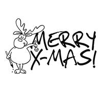 Rayher 2803000, Sello, Merry X-Mas - , 5 x 8 cm