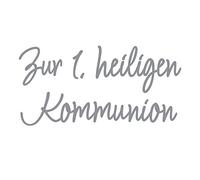 Rayher 31584606 - Letra de cera: Zur 1.Heiligen Comunion, plata, SB-Btl 1 pieza