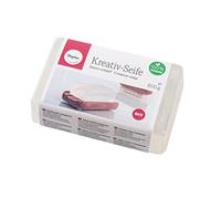 Rayher 34227000 Base de jabón de glicerina para Crear Sus Propios jabones artesanales. Hidratante. Bloque de 600 gr.