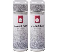 Rayher 34434558 Spray de efecto piedra granito natural, color gris piedra, 200 ml (Paquete de 2)