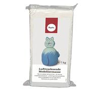 Rayher 3450200 Pasta para modelar Blanca, Secado al Aire, 1 kg. Sin Gluten.