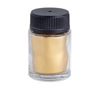Rayher 35036616 - Pigmentos metálicos finos dorados, botella de 20 ml, pigmento metálico dorado para colorear y refinar barnices, pinturas, resinas, polvos de pigmento de resina