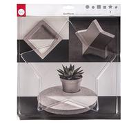 Rayher 36037000 Molde plástico Forma Estrella, 28x28 cm, Grosor 4 cm