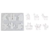 Rayher 36088000 - Molde de fundición (5-8,5 x 6,7-8 cm, 6 diseños, 1 unidad)