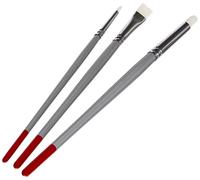 Rayher 37059000 - Juego de Pinceles para Pintura Textil (FSC 100%, 3 Unidades)