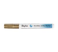 Rayher 38734616 Porcelana & Cristal de Marcador Efecto, 1 - 2 mm, Oro