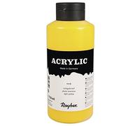 Rayher - 38913159 - acrílico, Colour de los Artistas y de acrílico, Botella de 750 ml, de Piel de Colour Amarillo Claro