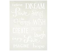 Rayher Plantilla Inspirationen, 15,25 x 20,32 cm, SB-Btl 1 Pieza, Poliéster, Gris, 2.3 x 1.55 x 0.02 cm