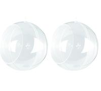 Rayher 3912737 - Bolas de plástico, 2 Unidades, 12 cm de diámetro, Cristal (Paquete de 2)