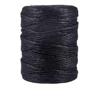 Rayher 4200301 Cuerda yute negra, 3 cabos, 3.5 mm diámetro, 280 m. Cordel yute resistente