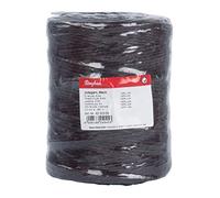 Rayher 4200305 Cuerda yute marrón oscuro, 3 cabos, 3.5 mm diámetro, 280 m. Cordel yute resistente