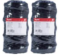 Rayher 4200401 Cuerda de Yute Natural de 6 Cabos, Color Negro, 6mm, 35 m Largo (Paquete de 2)