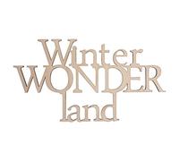 Rayher 46311000 Letra de madera "Winterwond..."FSC 100%