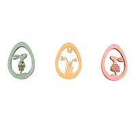 Rayher 46509000 Pack figuras decoración para Pascua, 2,3x3,2cm, 3 diseños, 15 unidades.