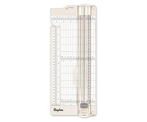 Rayher 50046000 Cortadora de papel con dobladora de papel, dos herramientas en uno,