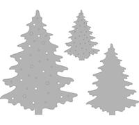 Rayher 50246000 - Plantillas de troquelado (3 unidades, 2,4 - 5,3 x 3,5 - 7,2 cm), diseño navideño