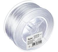 Rayher 5137502 Cuerda de Nylon Satinada,de cordón Trenzado, para bisutería y Manualidades, Blanco, ø 2 mm, Largo 50 m