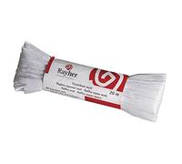 Rayher 5214902 Rafia de rayón (Cuerda de 20 m), Acabado Mate, Weiãÿ