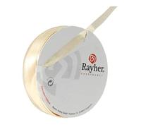 Rayher 5521303 Cinta de Raso, 7 mm, SB de Rollo 10 m, Beige