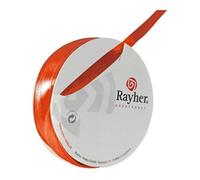 Rayher 5521334 Cinta de Raso, 7 mm, SB de Rollo 10 m, Naranja