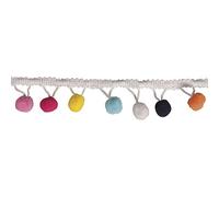 Rayher 55853999 - Ribete de pompón de 2 m para decorar ropa, textiles, disfraces de carnaval y manualidades