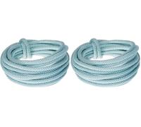 Rayher 55937358-Tubo de Punto con Alambre, 5 mm, Color bebé, 3 m, Algodón, Azul Claro, normal, 3 (Paquete de 2)