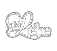 Rayher 59692000 Plantilla para troquelar: Alles Liebe