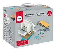 Rayher 60999000 Mini troqueladora TO GO, ligera, compacta y manejable, Para corte y relieve, adecuada para llevar de vacaciones, 19x9,5x13 cm