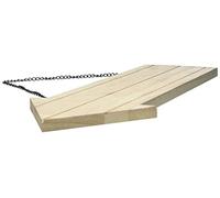 Rayher 6199000 Flecha de Madera con Cadena metálica, para Colgar, Grosor 1,1 m, 38,5x14,8 cm
