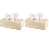 Rayher 62401000 Carcasa de Madera para pañuelos de Papel FSC Mix Credit, 23 x 11,5 x 7,5 cm (Paquete de 2)