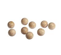 Rayher 6249500 - Bolas de Madera cruda FSC 100%, Perforadas, 45 mm de diámetro, 8 mm - DL, SB-Btl (2 Unidades)
