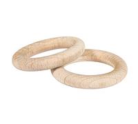Rayher 6250100 - Anillos de Madera 2 Unidades, 7,2 cm.