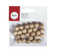 Rayher 6252100 - Bolas de madera en bruto (12 mm de diámetro, 25 unidades, 12 m)