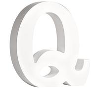 Rayher 62668000 MDF de Letra Q, Weiãÿ, 11 cm, stã ¤ RKE 2 cm