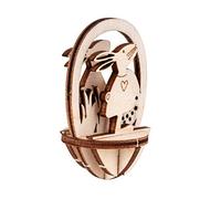 Rayher 62951505 - Set de figuras de madera con motivos de primavera para cortar, pintar y colgar. Huevo de 4x6cm