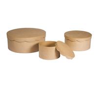 Rayher 67259000 - Juego de cajas de cartón (3 unidades, 23,8 x 9 cm, 16,8 x 8 cm, 10 x 7 cm, certificado FSC reciclado)