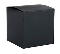 Rayher 67328576 Caja plegable, negra, 10x10x10cm, set 3pcs