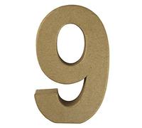 Rayher 71735000 pappmachã © Número 9 100% Reciclado FSC, 15 x 9,4 x 3 cm