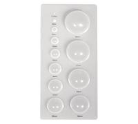 Rayher - 71939000 Plantilla para filigranas Half-Spheres 18,5 x 9 cm/diámetro 2,5 - 40 mm