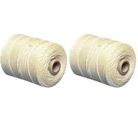 Rayher 7205303 Hilo de Cuerda 100% algodón,para Tejer y Telar, Nr. 9, Grosor 0,8 mm, 6 Cabos, Beige, 220 m (Paquete de 2)